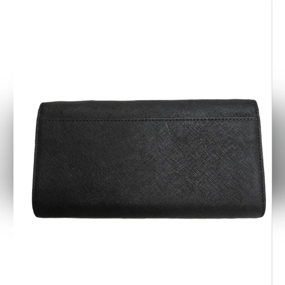 Michael Kors Black Wallet Clutch with Gold Logo - Picture 3 of 11